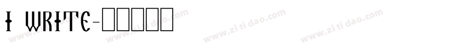 I Write字体转换